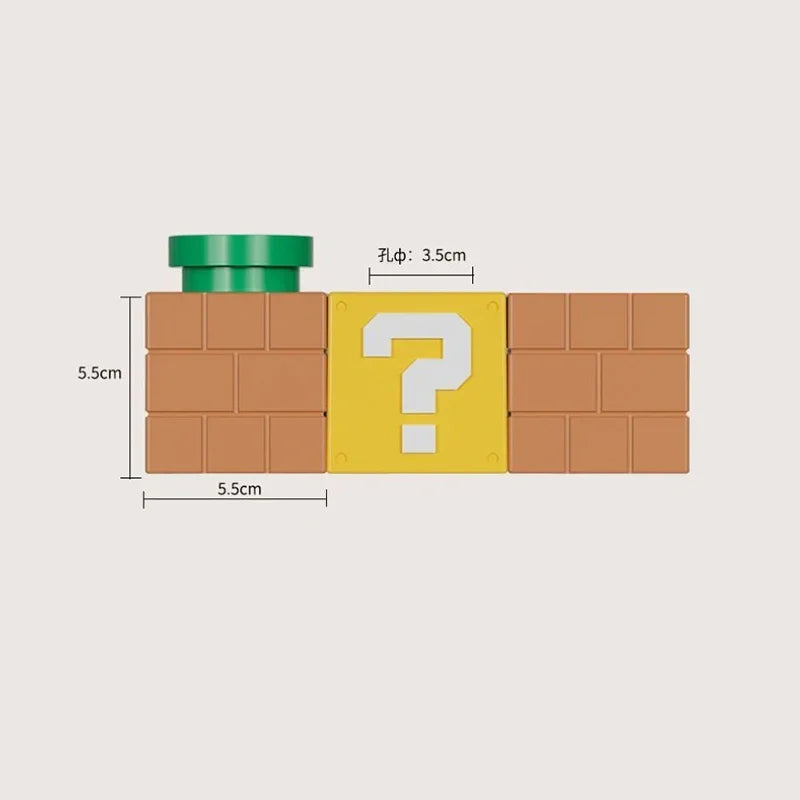 Portacepillos de Pared – Diseño Anime Bloque Retro para Baño
