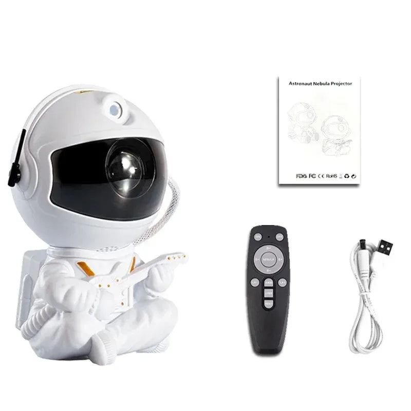 Proyector Galaxia Astronauta LED – Luz Nocturna Estrellada para Habitación