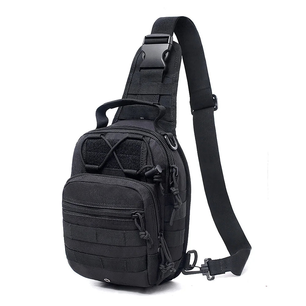 Bolso Cruzado para Hombre – Mochila Sling Táctica de Nylon para Viajes y Uso Diario