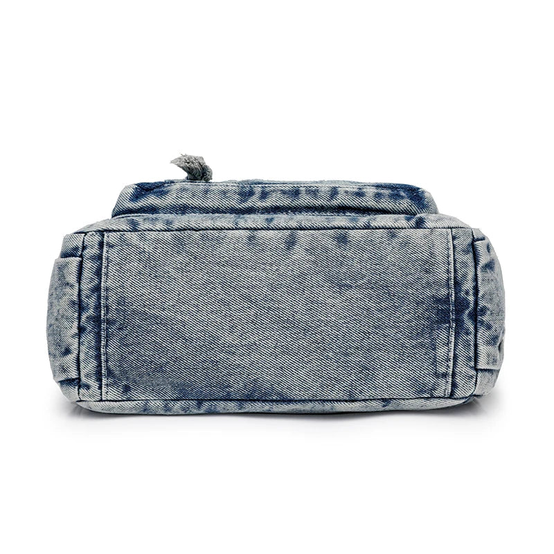 Cartera de Jean para Mujer – Bolso Retro Amplio y Estilo Casual Diario