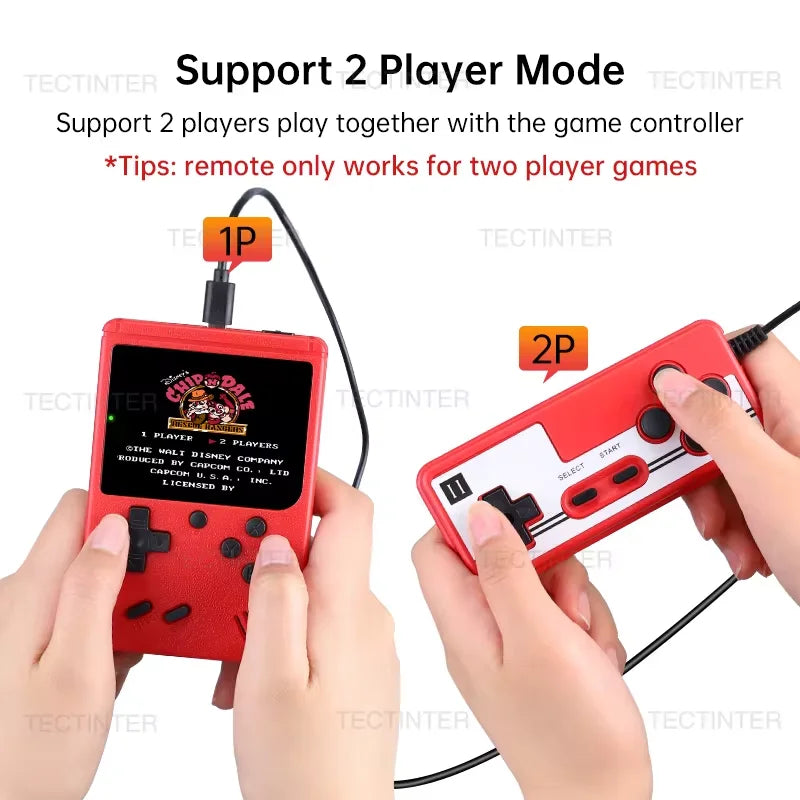 Consola Retro Portátil 2.4” – Mini Game Player con 500 Juegos Clásicos