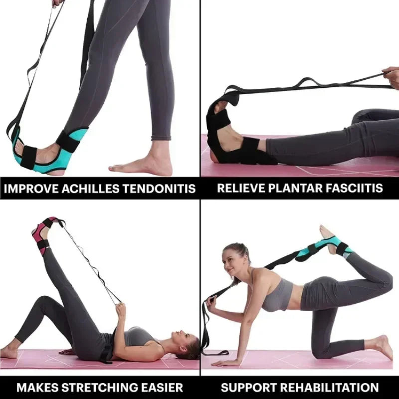 Banda de Estiramiento para Yoga y Piernas – Mejora Flexibilidad y Rehabilitación
