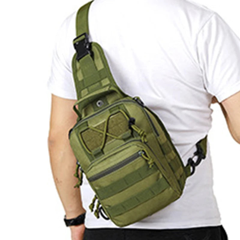 Bolso Cruzado para Hombre – Mochila Sling Táctica de Nylon para Viajes y Uso Diario