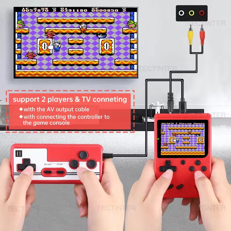 Consola Retro Portátil 2.4” – Mini Game Player con 500 Juegos Clásicos