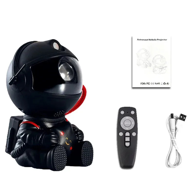 Proyector Galaxia Astronauta LED – Luz Nocturna Estrellada para Habitación