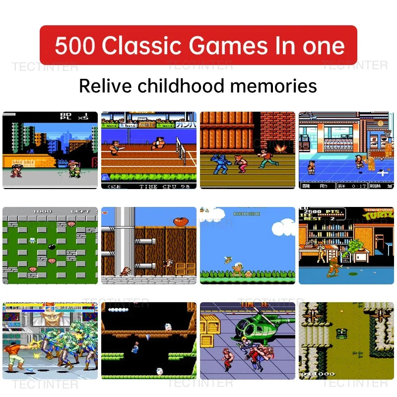 Consola Retro Portátil 2.4” – Mini Game Player con 500 Juegos Clásicos