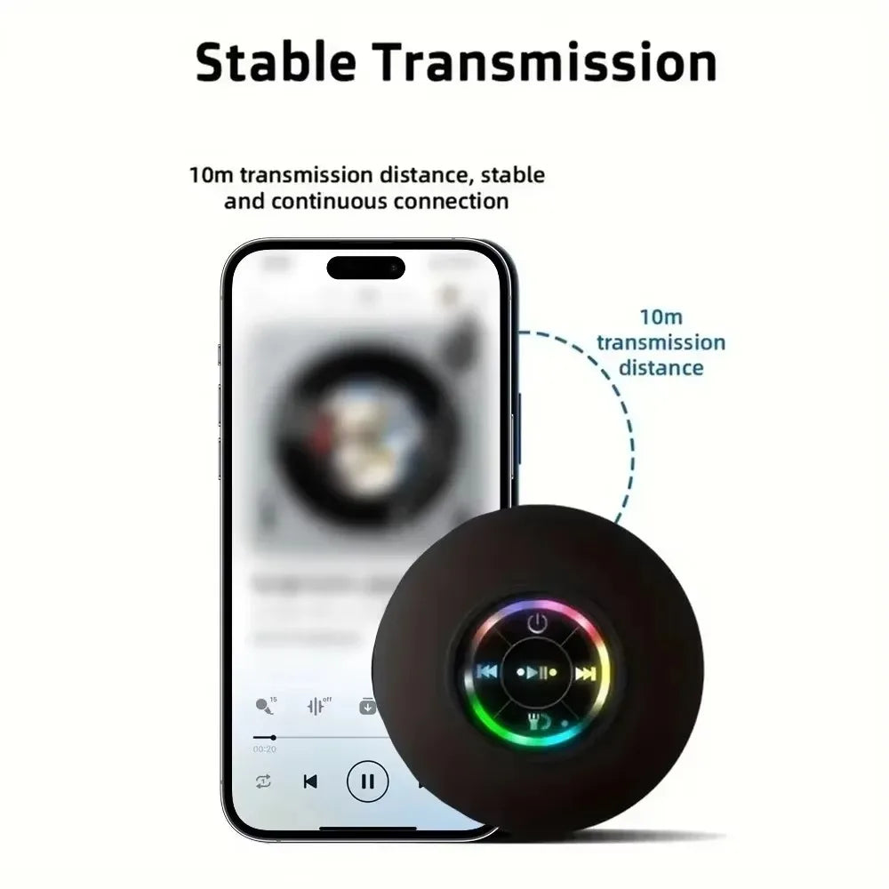 Mini Bocina Bluetooth Impermeable – Ideal para Ducha, Playa y jardin