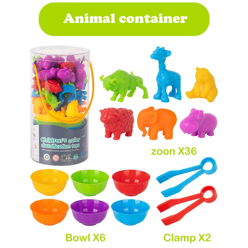 Juego de Animales Educativo – Desarrollo Cognitivo y Conteo para Niños