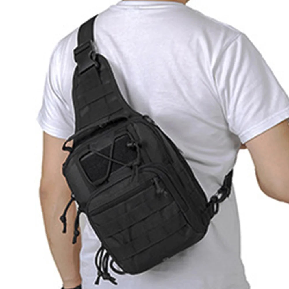 Bolso Cruzado para Hombre – Mochila Sling Táctica de Nylon para Viajes y Uso Diario
